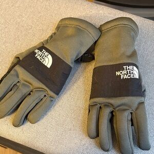 The North Face Kids' Olive and Black Mittens